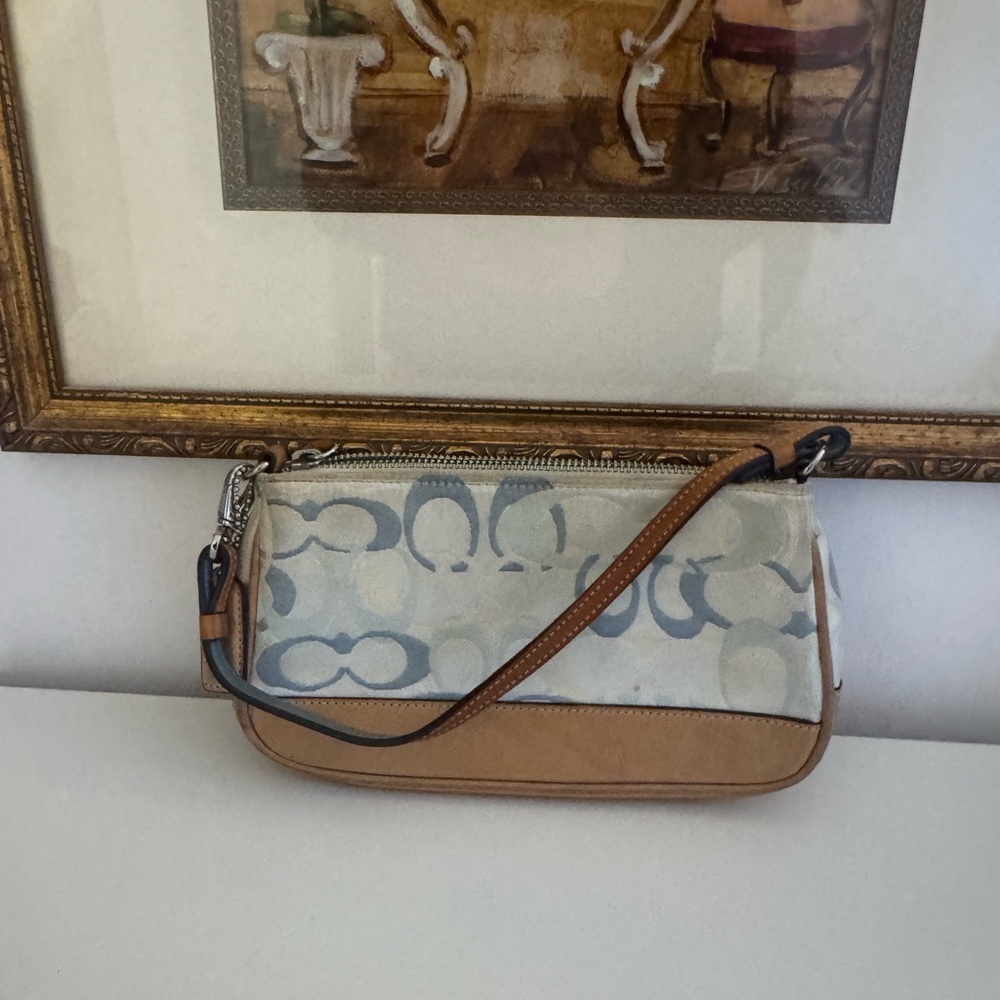 Coach Signature Canvas shoulder bag - Tan and Cream